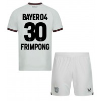 Bayer Leverkusen Jeremie Frimpong #30 Auswärts Trikotsatz Kinder 2023-24 Kurzarm (+ Kurze Hosen)